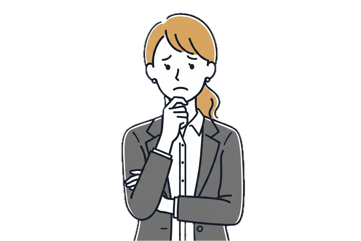 悩むクリエイター